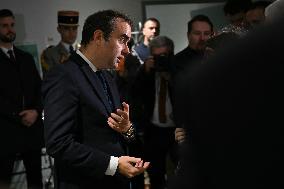 PM Sebastien Lecornu Visits the Carentan Health Centre - France