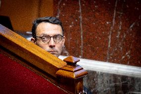 Parliamentary window of the Rassemblement National at the National Assembly - Paris AJ