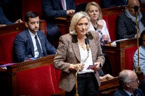 Parliamentary window of the Rassemblement National at the National Assembly - Paris AJ