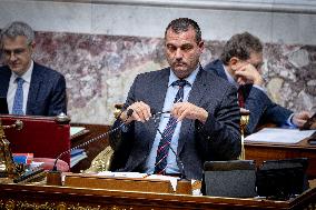 Parliamentary window of the Rassemblement National at the National Assembly - Paris AJ