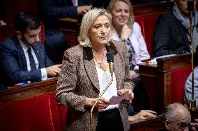 Parliamentary window of the Rassemblement National at the National Assembly - Paris AJ