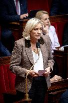Parliamentary window of the Rassemblement National at the National Assembly - Paris AJ