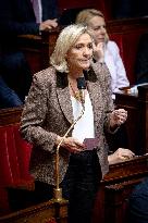 Parliamentary window of the Rassemblement National at the National Assembly - Paris AJ