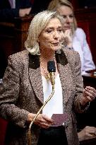 Parliamentary window of the Rassemblement National at the National Assembly - Paris AJ