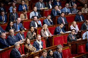 Parliamentary window of the Rassemblement National at the National Assembly - Paris AJ