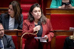 Parliamentary window of the Rassemblement National at the National Assembly - Paris AJ