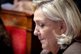 Parliamentary window of the Rassemblement National at the National Assembly - Paris AJ