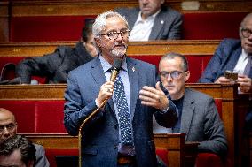 Parliamentary window of the Rassemblement National at the National Assembly - Paris AJ
