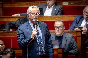 Parliamentary window of the Rassemblement National at the National Assembly - Paris AJ