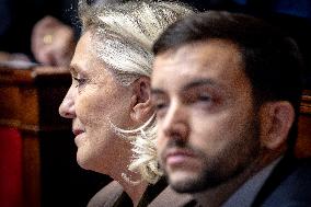 Parliamentary window of the Rassemblement National at the National Assembly - Paris AJ