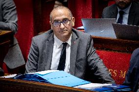 Parliamentary window of the Rassemblement National at the National Assembly - Paris AJ