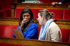 Parliamentary window of the Rassemblement National at the National Assembly - Paris AJ