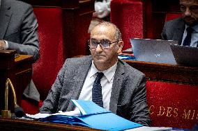 Parliamentary window of the Rassemblement National at the National Assembly - Paris AJ