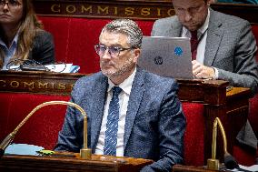 Parliamentary window of the Rassemblement National at the National Assembly - Paris AJ