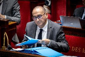 Parliamentary window of the Rassemblement National at the National Assembly - Paris AJ