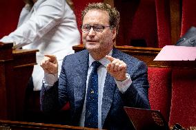 Parliamentary window of the Rassemblement National at the National Assembly - Paris AJ