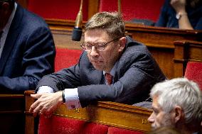 Parliamentary window of the Rassemblement National at the National Assembly - Paris AJ