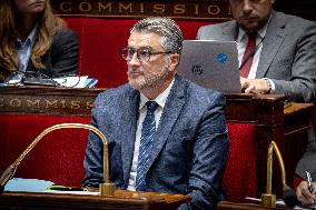 Parliamentary window of the Rassemblement National at the National Assembly - Paris AJ