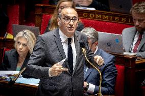 Parliamentary window of the Rassemblement National at the National Assembly - Paris AJ