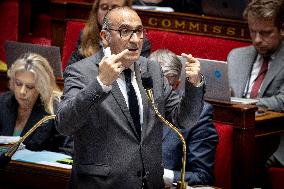 Parliamentary window of the Rassemblement National at the National Assembly - Paris AJ