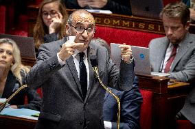 Parliamentary window of the Rassemblement National at the National Assembly - Paris AJ