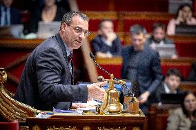 Parliamentary window of the Rassemblement National at the National Assembly - Paris AJ
