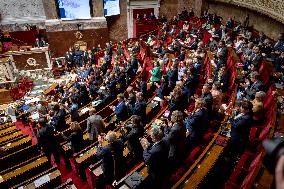 Parliamentary window of the Rassemblement National at the National Assembly - Paris AJ