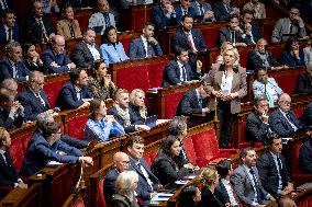 Parliamentary window of the Rassemblement National at the National Assembly - Paris AJ