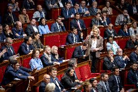 Parliamentary window of the Rassemblement National at the National Assembly - Paris AJ