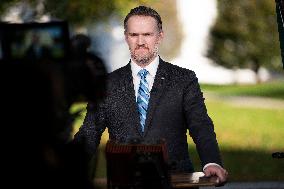 US Trade Representative Jamieson Greer Speaks to Media