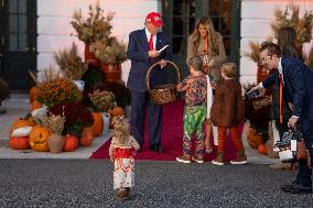President Trump, First Lady Melania Trump Host White House Halloween Event