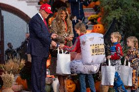President Trump, First Lady Melania Trump Host White House Halloween Event