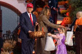 President Trump, First Lady Melania Trump Host White House Halloween Event
