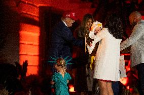 President Trump, First Lady Melania Trump Host White House Halloween Event