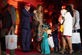 President Trump, First Lady Melania Trump Host White House Halloween Event