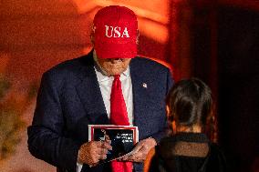 President Trump, First Lady Melania Trump Host White House Halloween Event