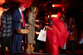 President Trump, First Lady Melania Trump Host White House Halloween Event