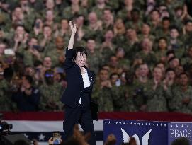 U.S. President Trump at Yokosuka base