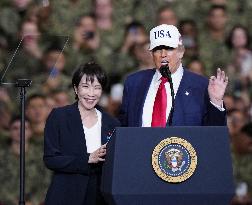 U.S. President Trump at Yokosuka base