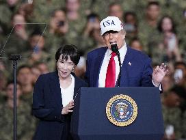 U.S. President Trump at Yokosuka base