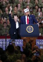 U.S. President Trump at Yokosuka base