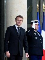 Macron Welcomes President Of The Democratic Republic Of Congo Felix Tshisekedi - Paris