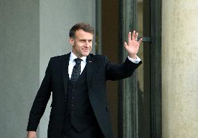 Macron Welcomes Prime Minister Of The Republic Of Armania Nikol Pachinian - Paris