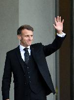 Macron Welcomes Prime Minister Of The Republic Of Armania Nikol Pachinian - Paris