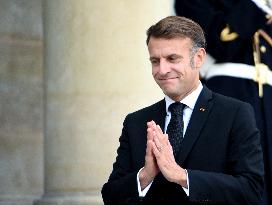 Macron Welcomes Prime Minister Of The Republic Of Armania Nikol Pachinian - Paris