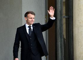 Macron Welcomes Prime Minister Of The Republic Of Armania Nikol Pachinian - Paris
