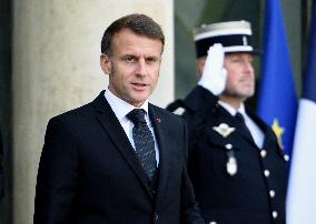 Macron Welcomes President Of The Council Of The Togolese Republic Faure Gnassingbe - Paris