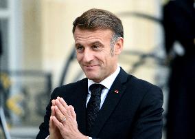 Macron Welcomes President Of The Council Of The Togolese Republic Faure Gnassingbe - Paris