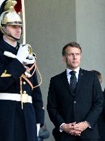 Macron Welcomes President Republic Of Liberia Joseph Boakai - Paris