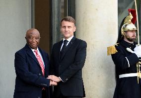 Macron Welcomes President Republic Of Liberia Joseph Boakai - Paris